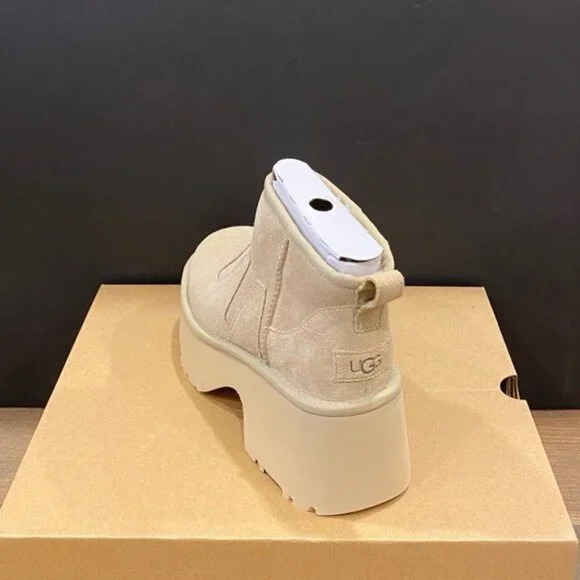 UGG Women's Ultra Mini New Heights Sunwave Ankle Boots Bootie Shoes NEW - Picture 3 of 4